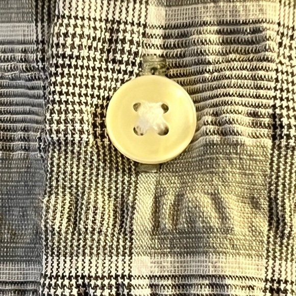 VAN Heusen Dress Shirt Gray Sz L - Picture 4 of 7